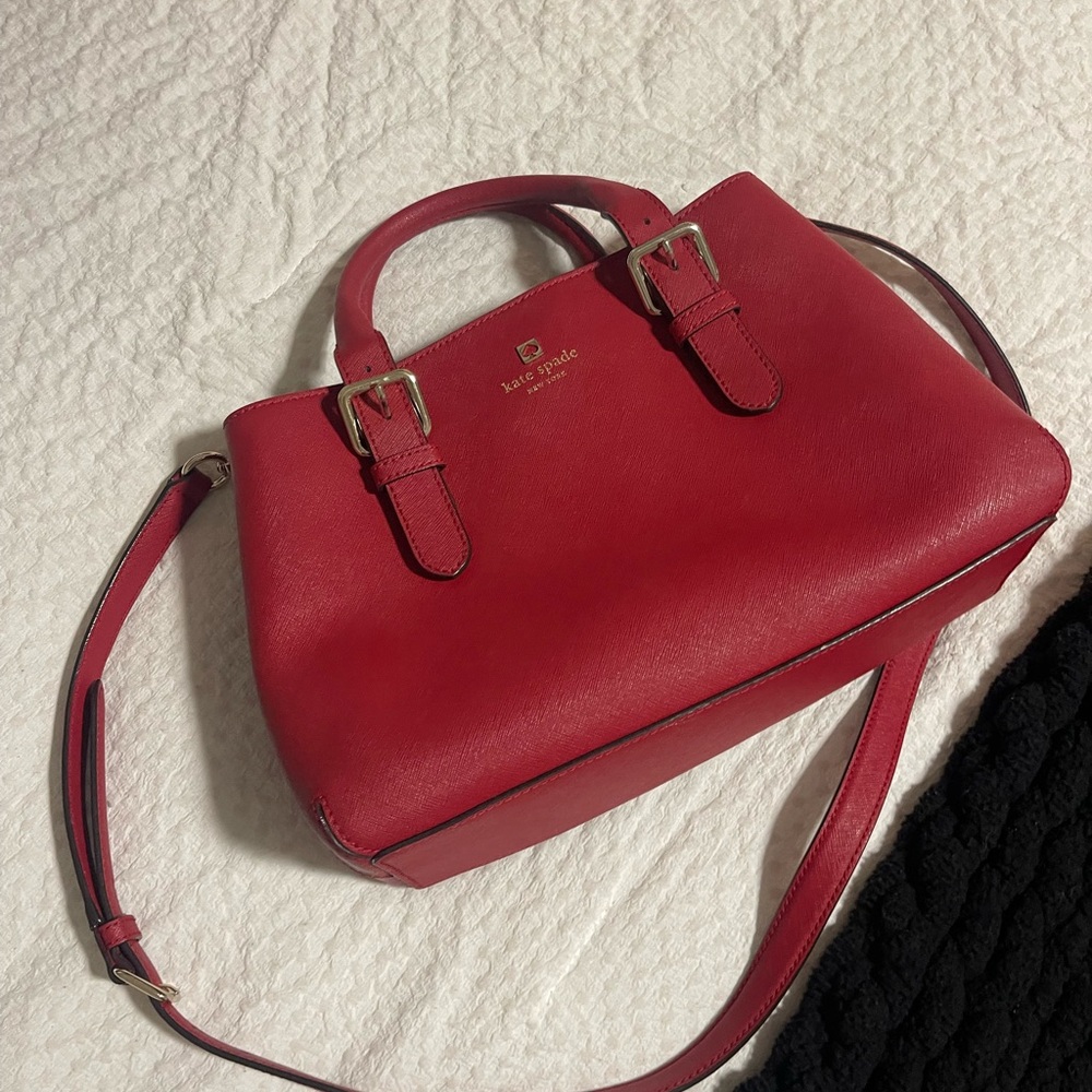 Kate Spade Red Leather Handbag